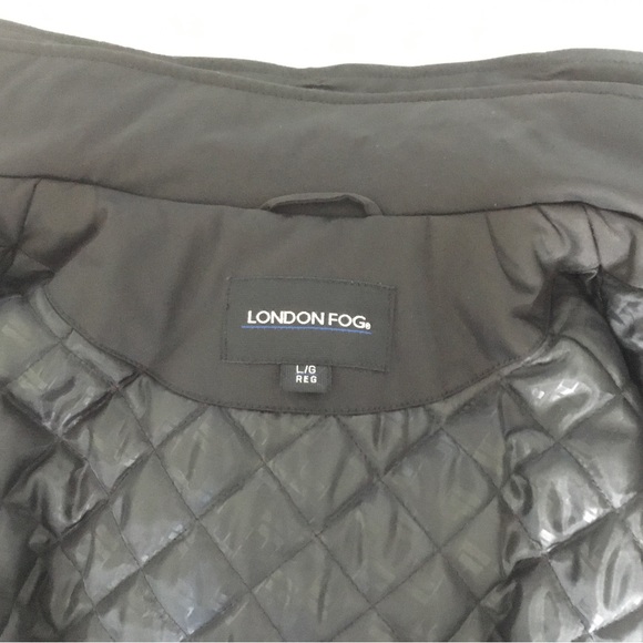 London Fog Evelyn 3/4 Length Black Winter Jacket, Size L - Picture 10 of 13